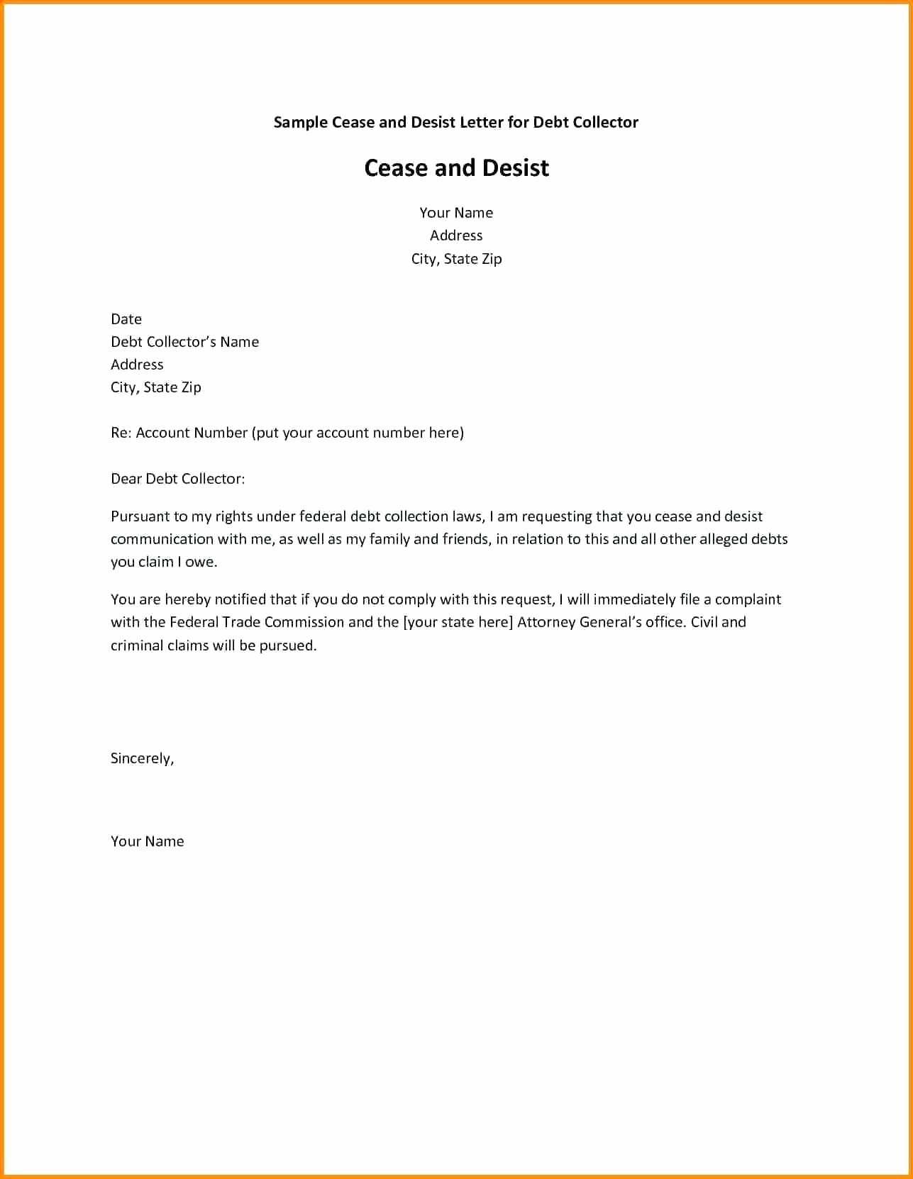 cease and desist collection letter template Collection-Sample Cease and Desist Letter to former Employee Awesome Sample Cease and Desist Letter to former 11-l