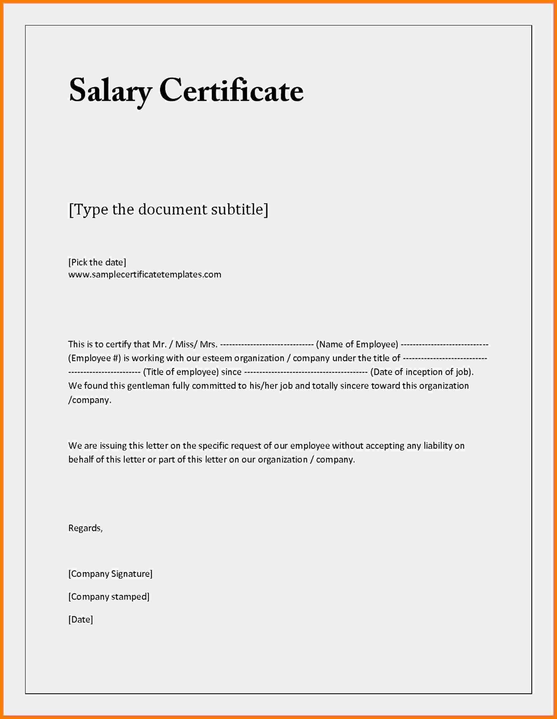 Proof Employment Verification Letter Sample