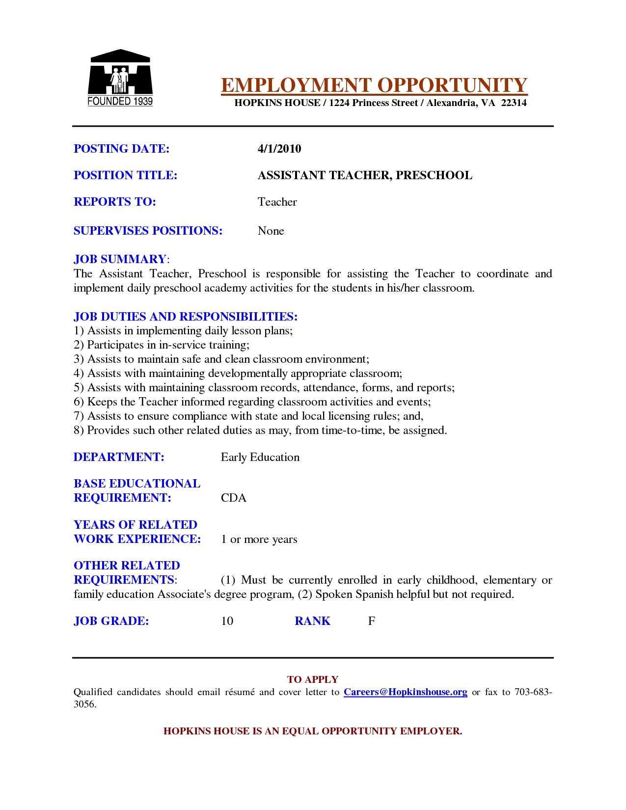 Cover Letter Template for Teaching assistant - Sample Cover Letters for Teachers Samples