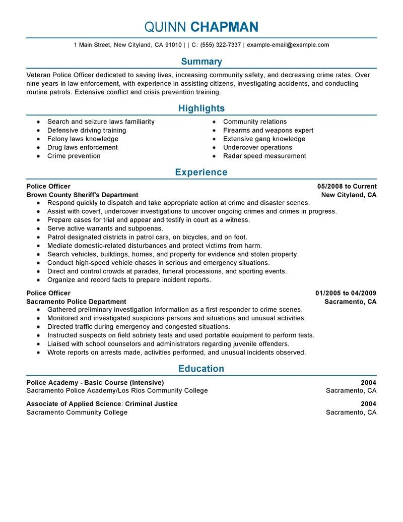 7-police-officer-resume-examples-that-worked-in-2022-2023