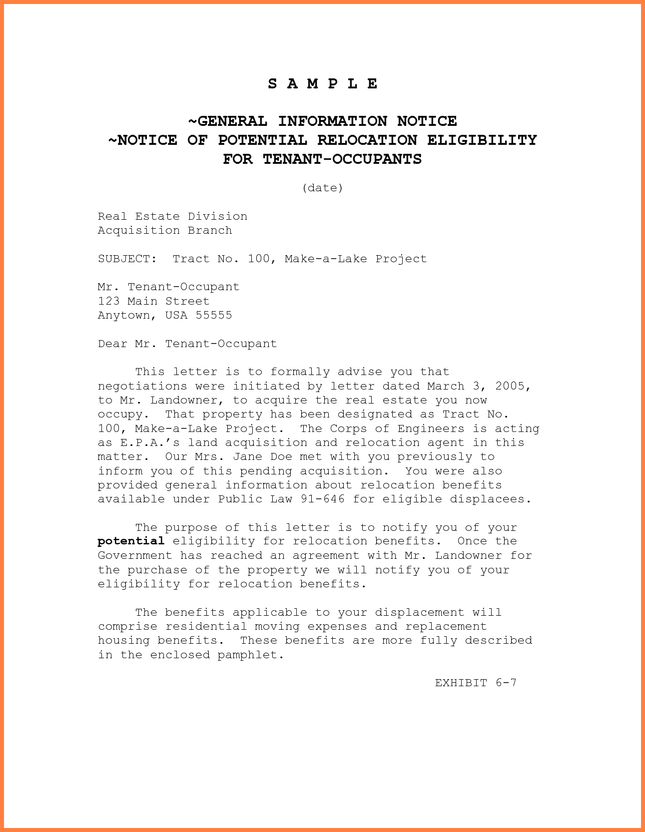 Notice to Vacate Apartment Letter Template Collection ...