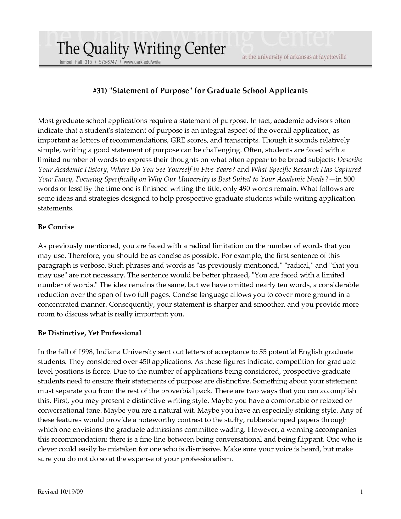 letter of intent template graduate school example-Sample Personal Statements Graduate School 1-i