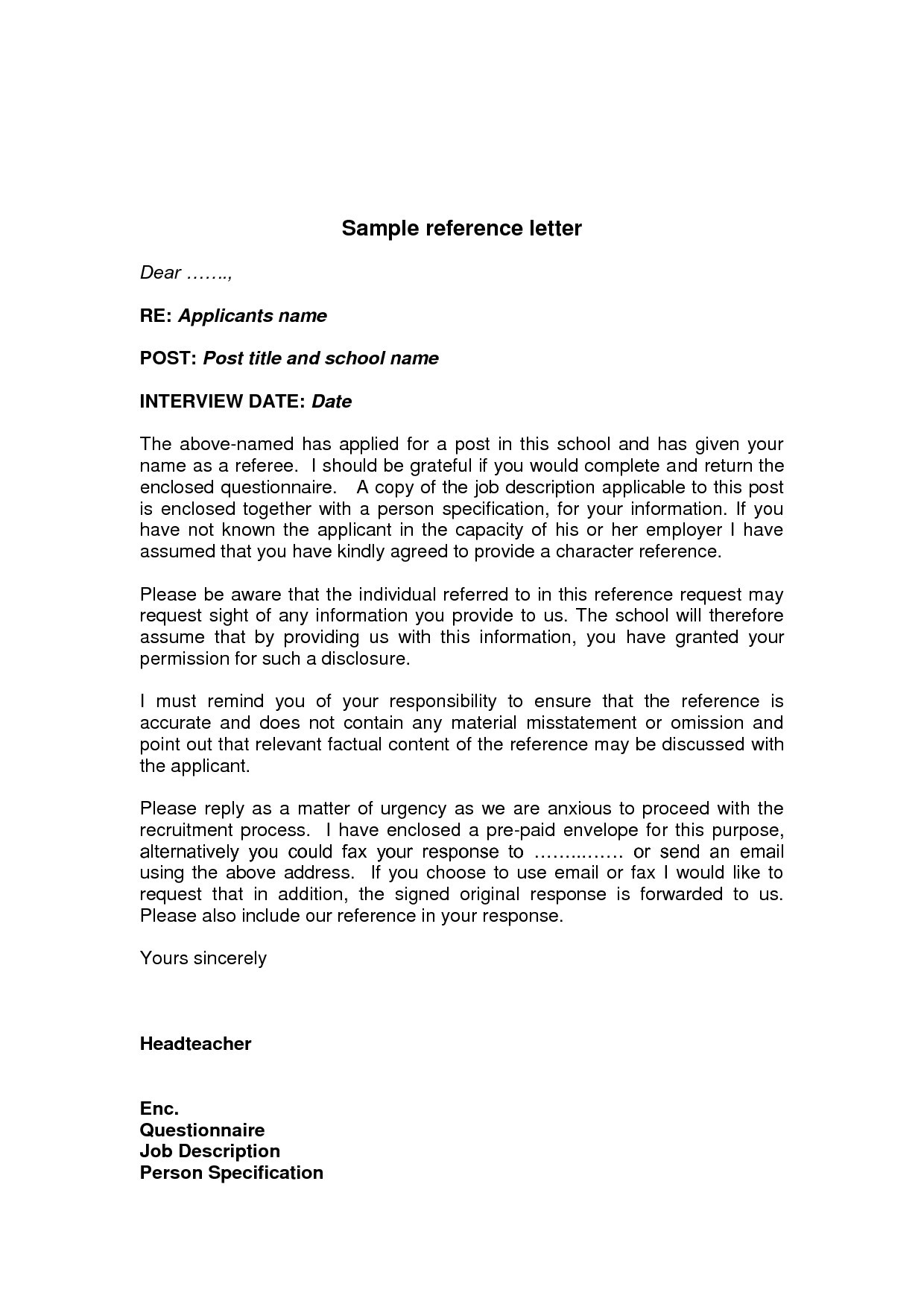 Company Business Reference Letter Template - Sample Personalcharacter Reference Letter Created Using Ms Word