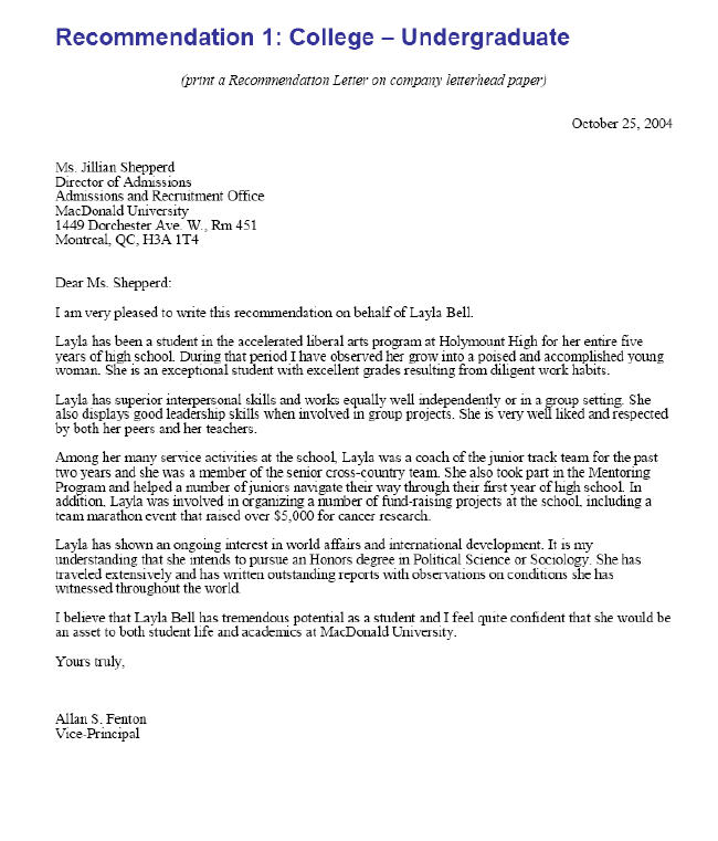 letter of recommendation template for internship example-how to write a letter of re mendation for a coworker 3-d