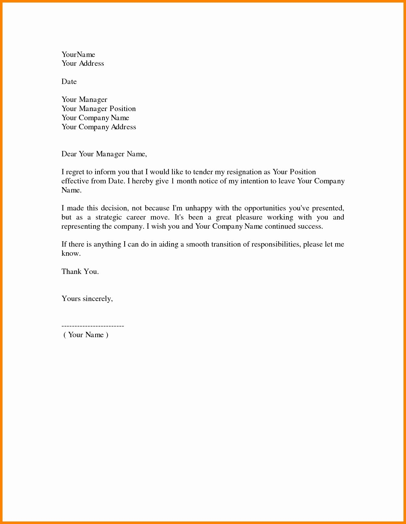 resignation letter template doc example-Sample Resignation Letter Template Doc Copy Samples Resignation Letters for Personal Reasons Save Sample Resignation 20-g