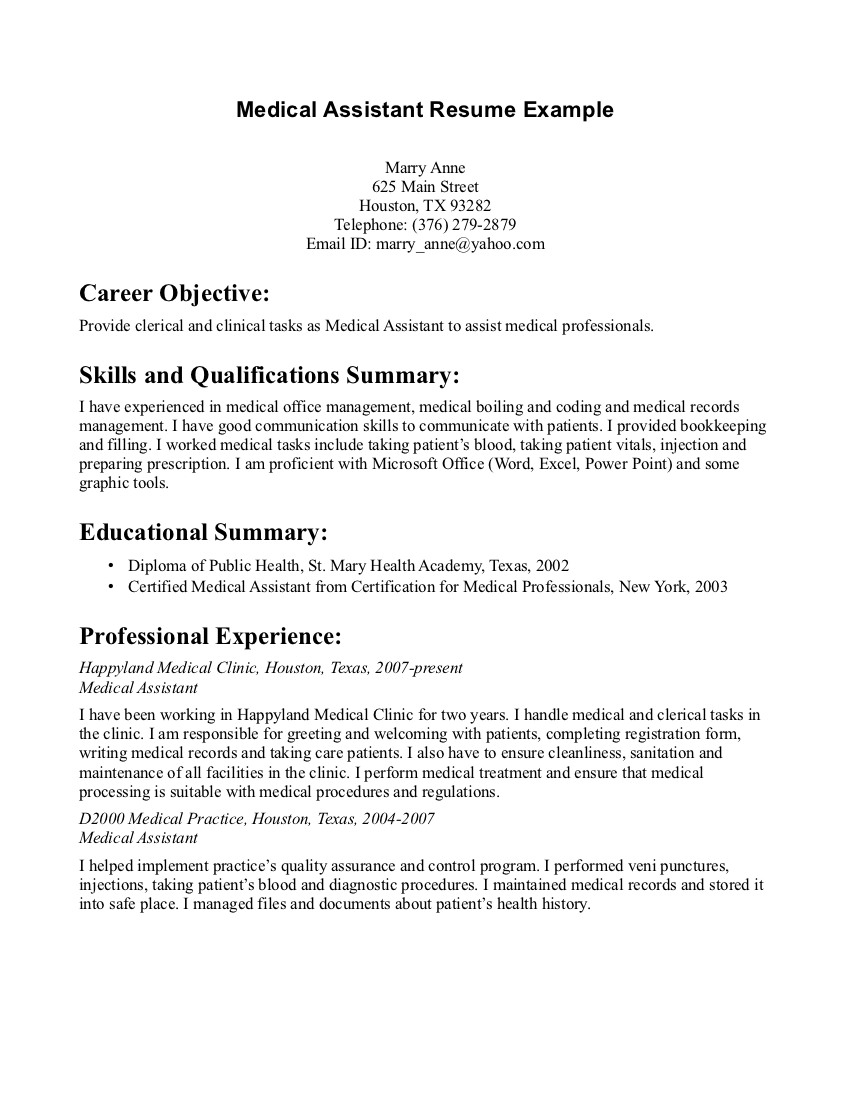 Medical assistant Cover Letter Template - Sample Resume for Medical assistant Cover Letter for Medical