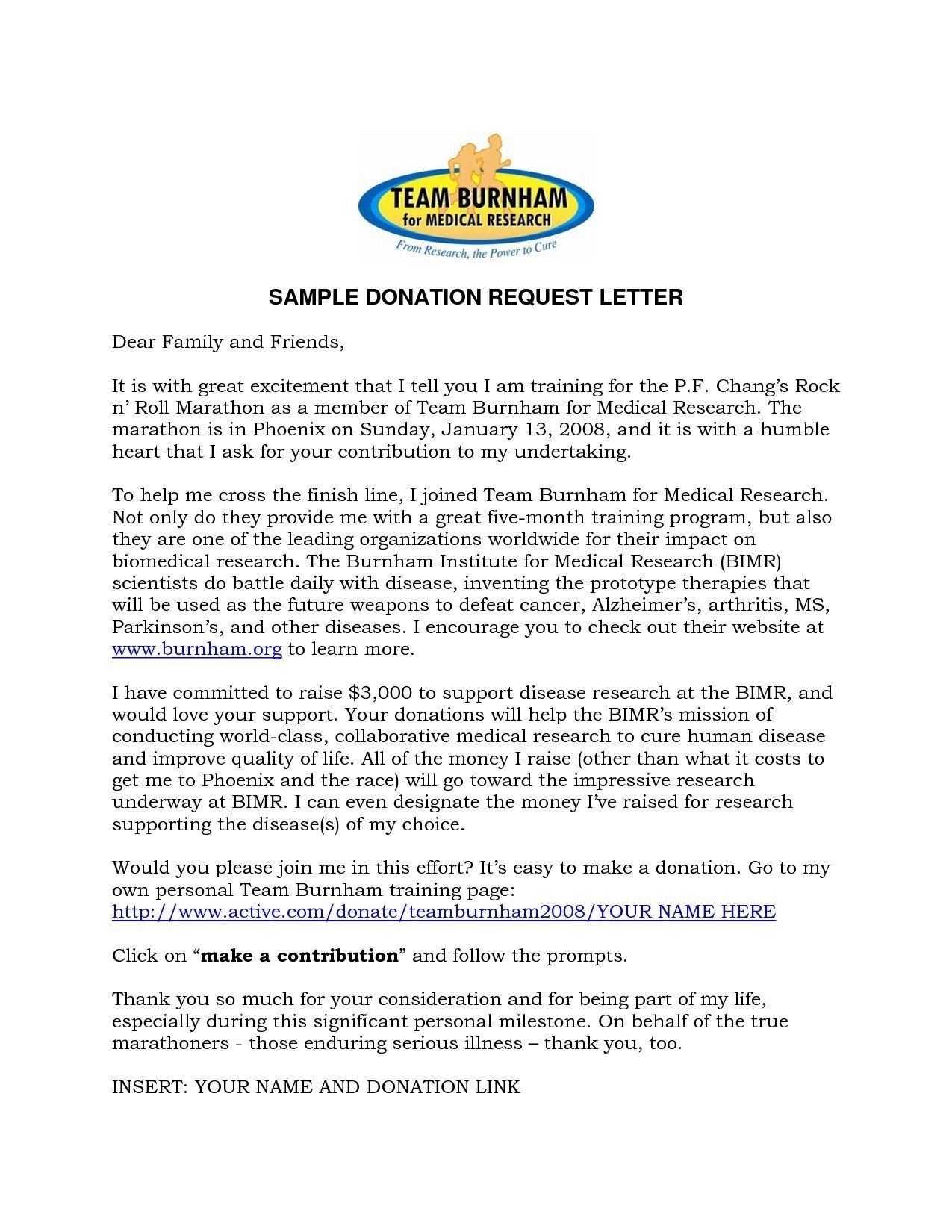 Template Letter Requesting Donations For Fundraiser Collection