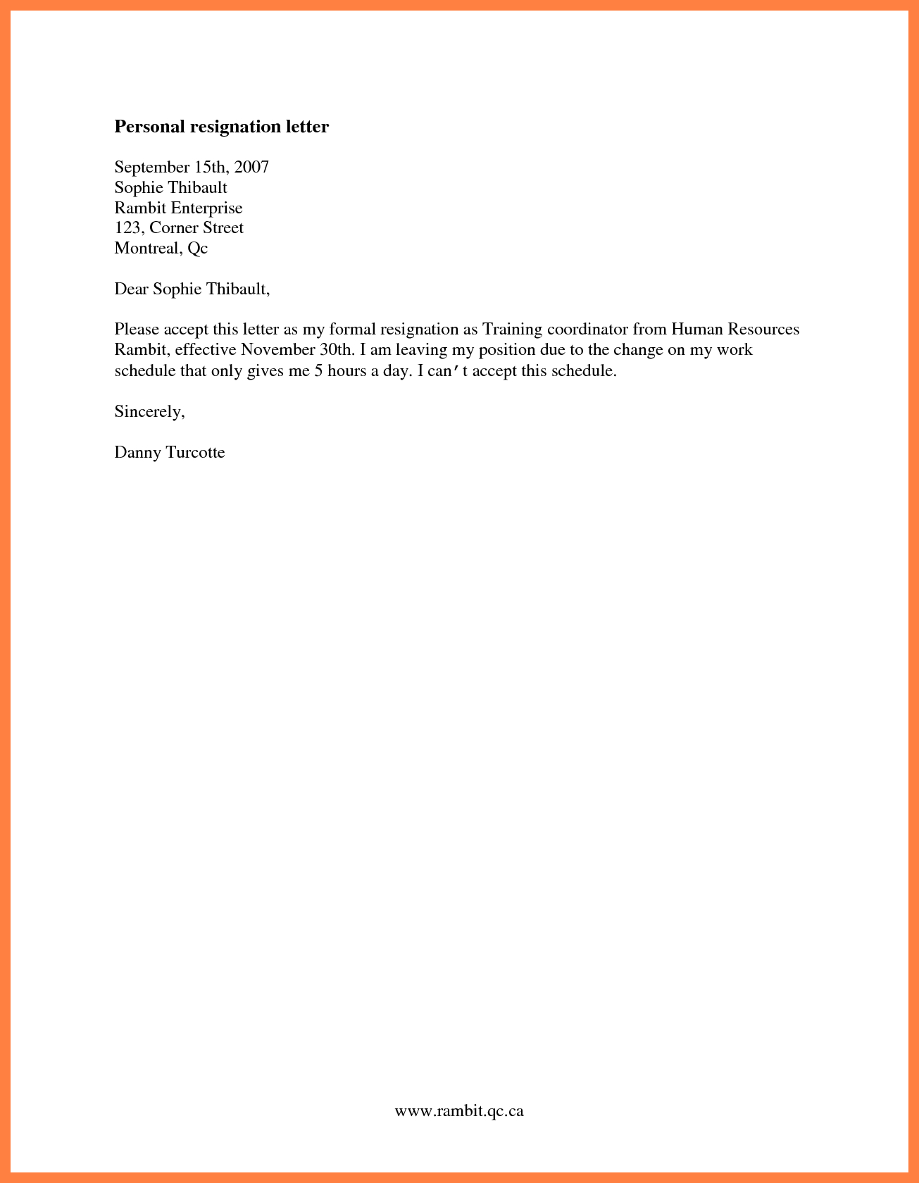 Basic Resignation Letter Template Employee Resignation Letter How To ...