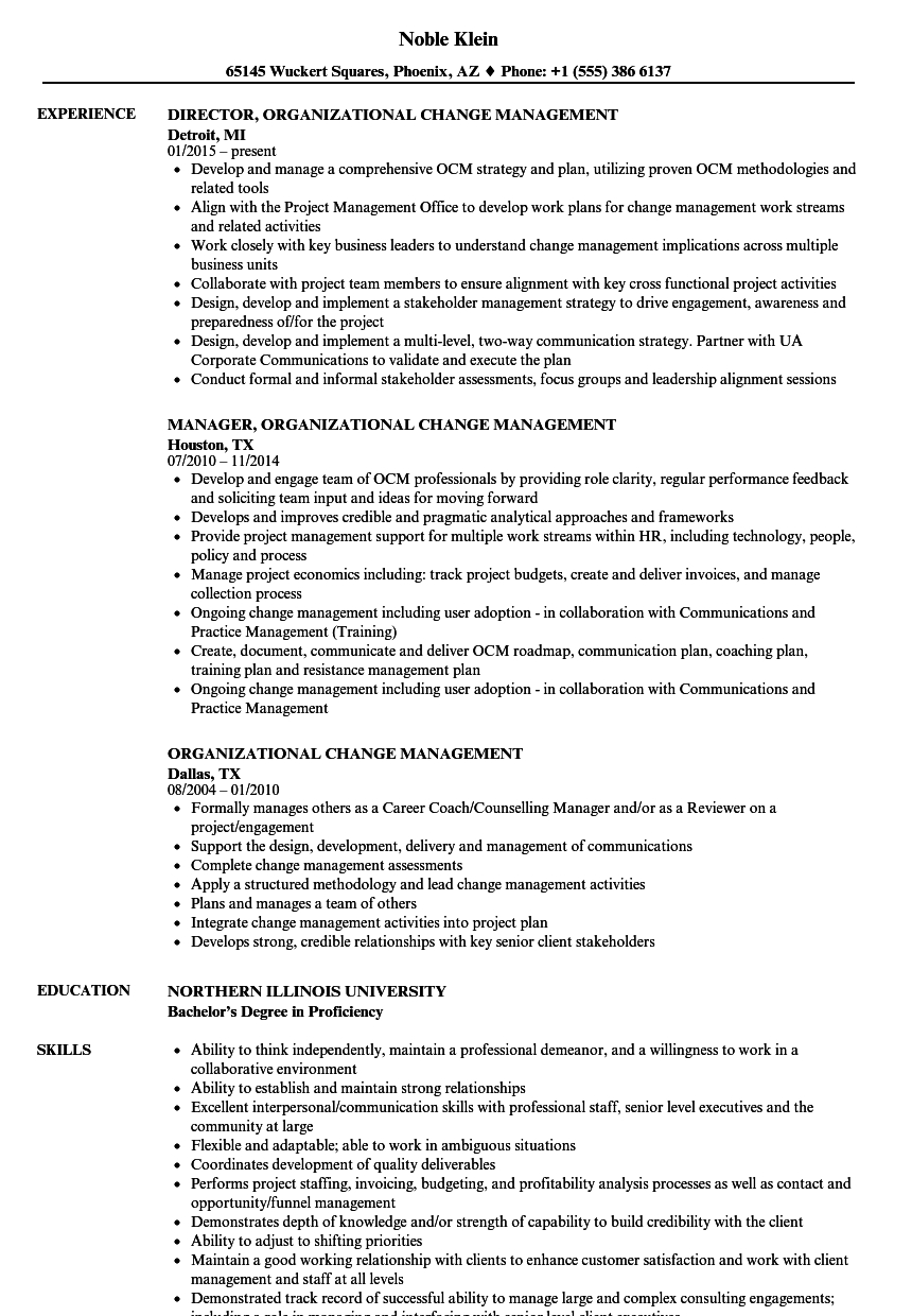Change Of Management Letter Template - Special Sample Resume Government Project Manager Change Management