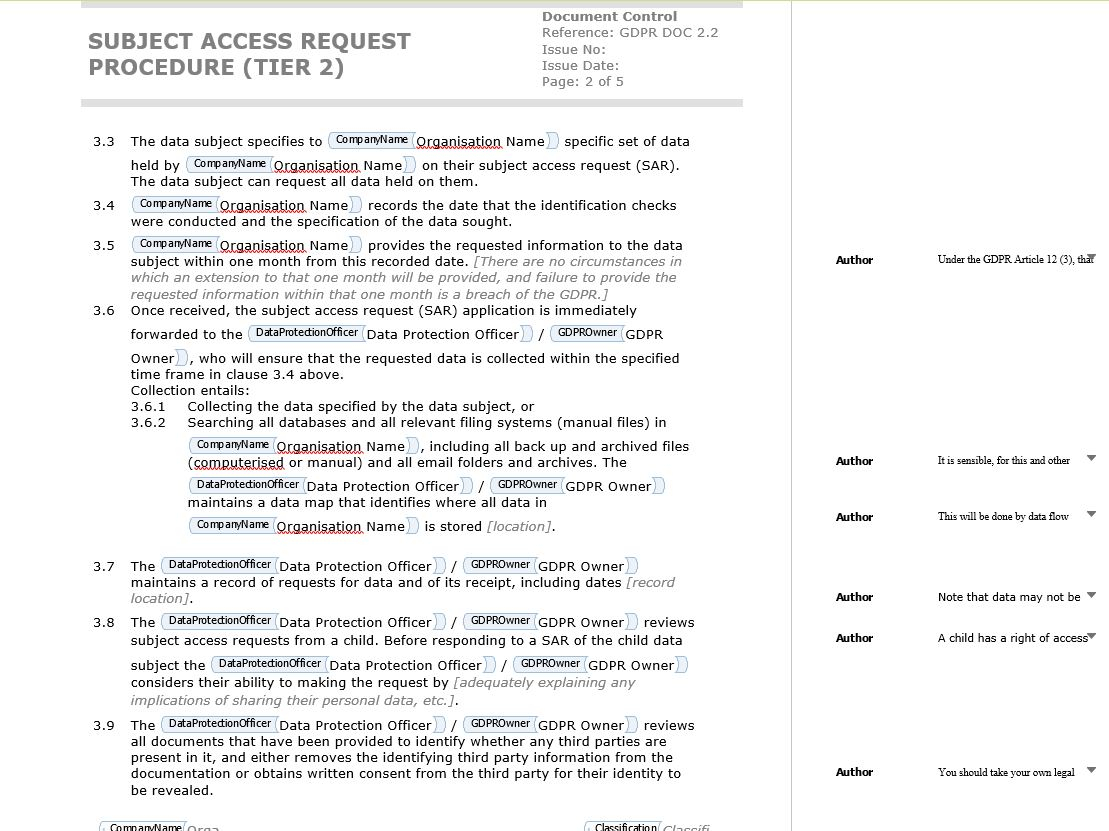 gdpr letter template Collection-How Toe Gdpr pliant Data Subject Access Request Procedure Pt2 Example Business Plan Control Documents 13-i