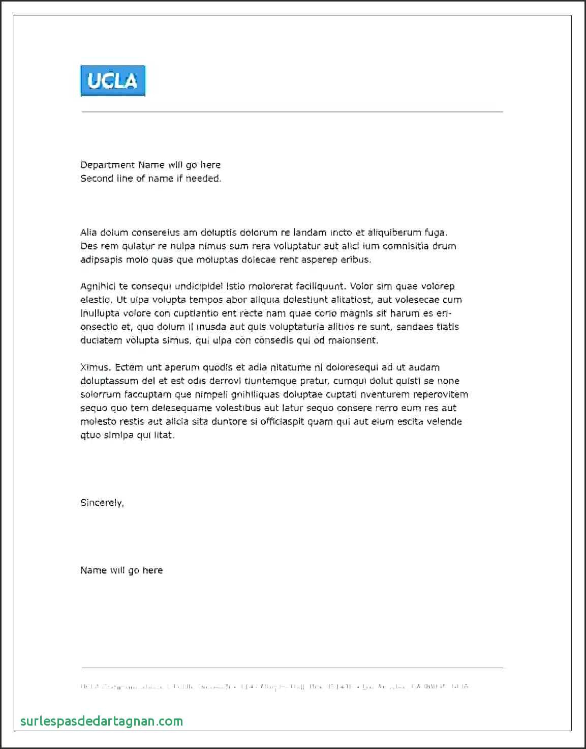 Business Letter format Template - Template Recipe Template for Microsoft Word Business Letter Free
