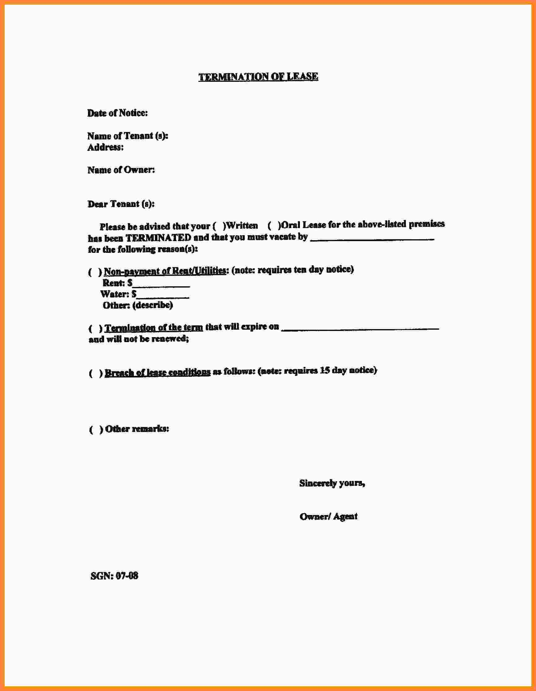 Lodger Eviction Letter Template - Texas Eviction Notice form