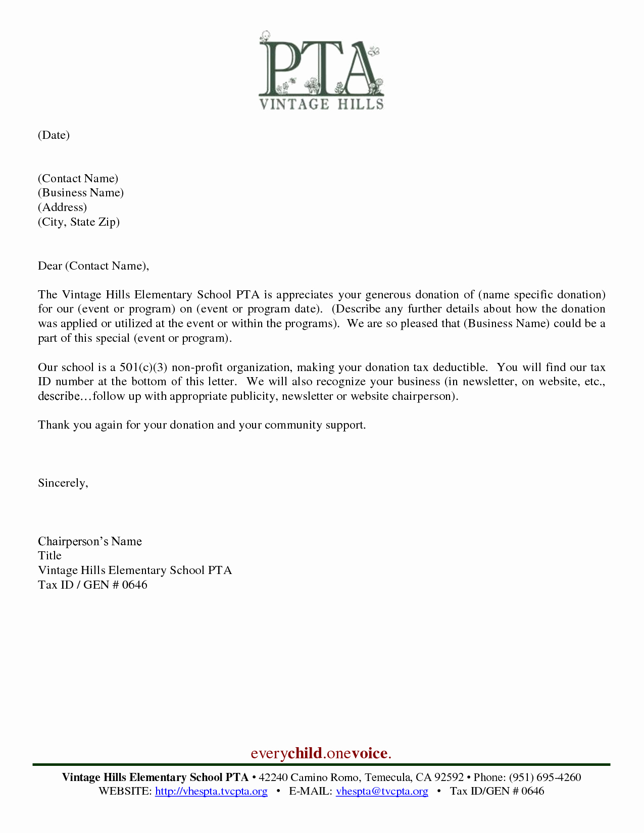 Non Profit Tax Deduction Letter Template - Thank Letter for Support Unique Sample Thank You Letter for Donation
