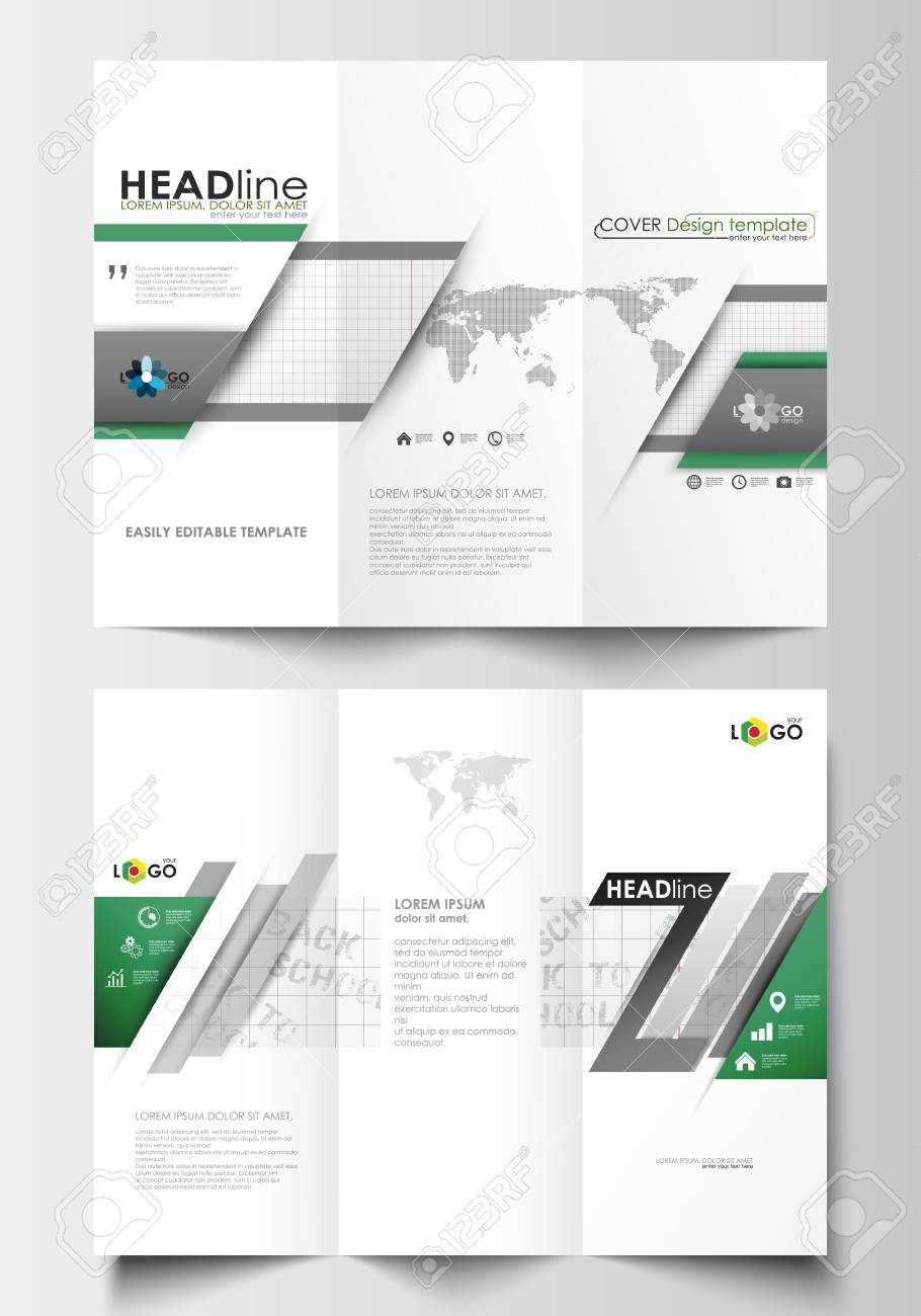 Tri Fold Letter Template - Tri Fold Brochure Business Templates Both Sides Easy Editable