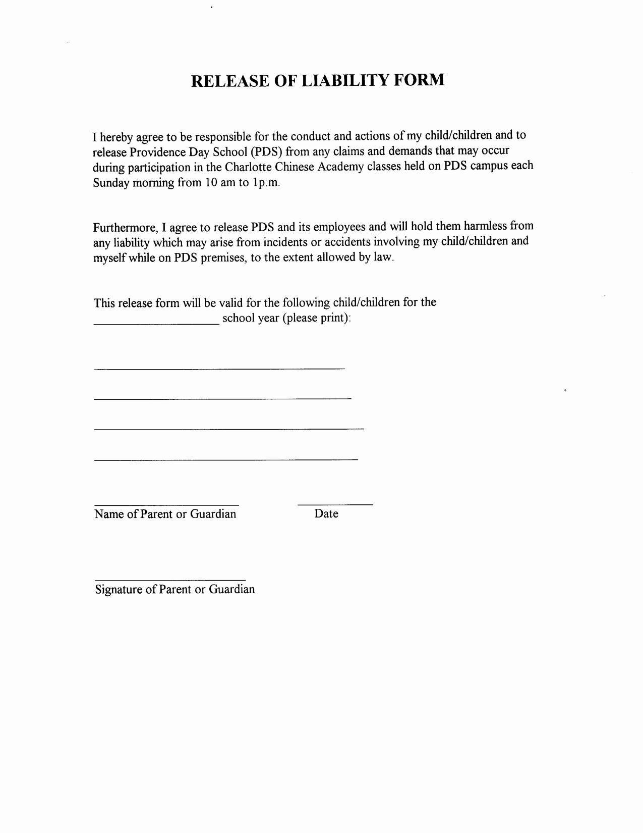 letter of release of liability template Collection-Release form for graphers Best Release From Liability form Template Fresh Sample Waiver Letter 19-k