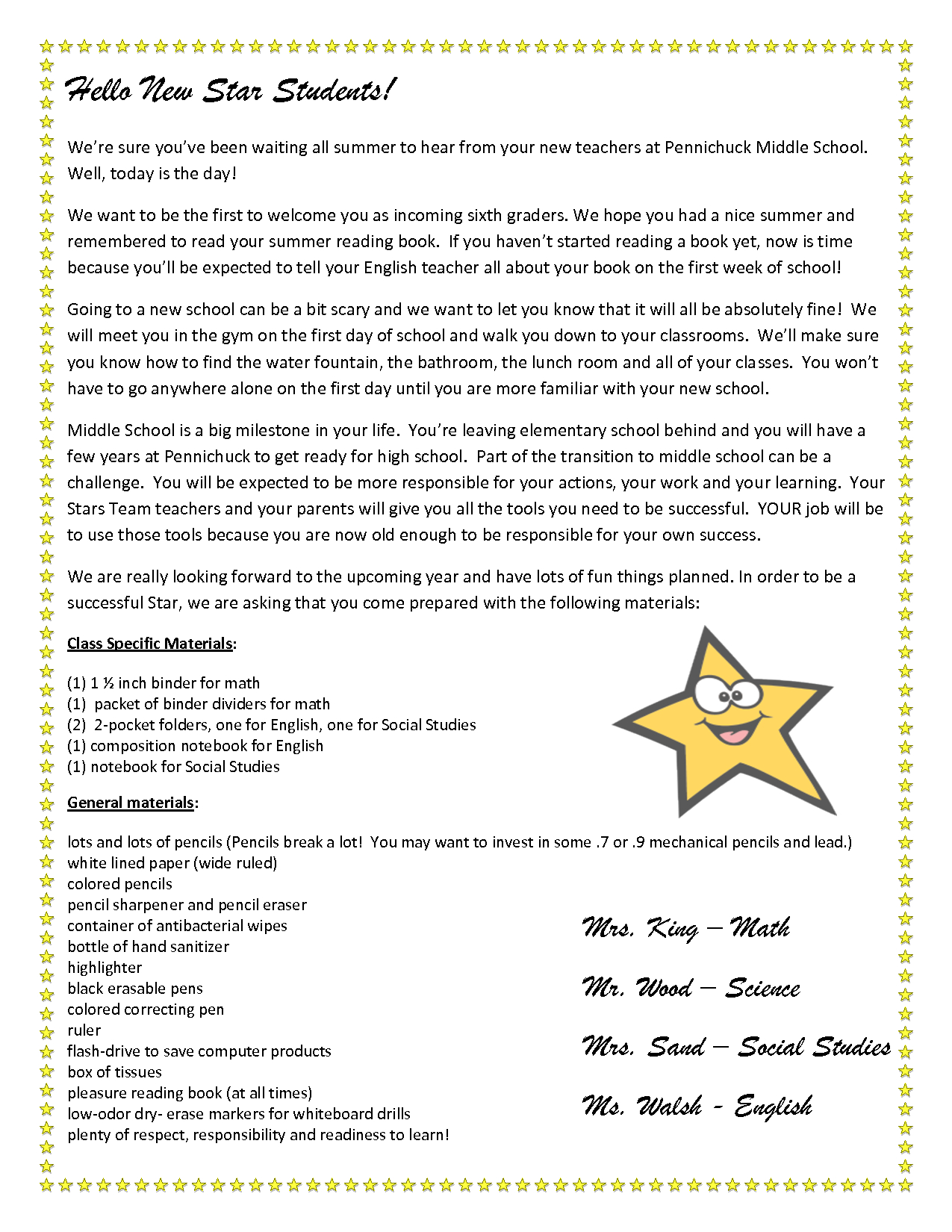 Kindergarten Welcome Letter Template - Wel E Letter to Parents From English Teacher Google Search