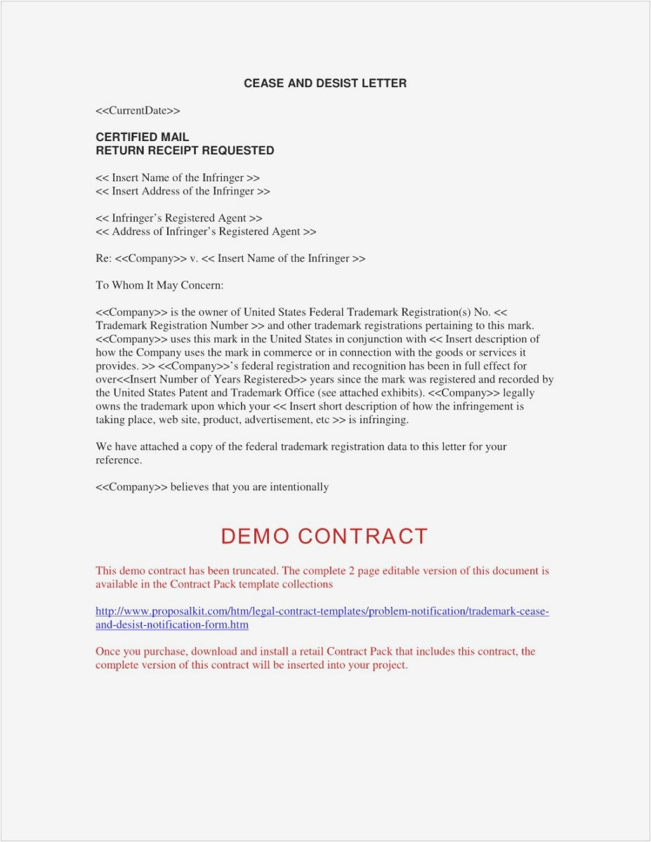 Free Cease and Desist Letter Template for Harassment - What is A Cease and Desist Letter Professional Sample Cease and
