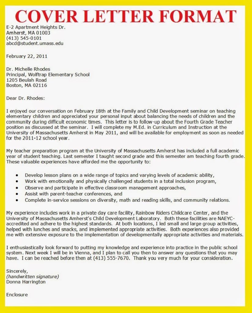 Yellow Letter Template Word Download - Write Cover Letter Cover Letter Example for Teaching Job New How to