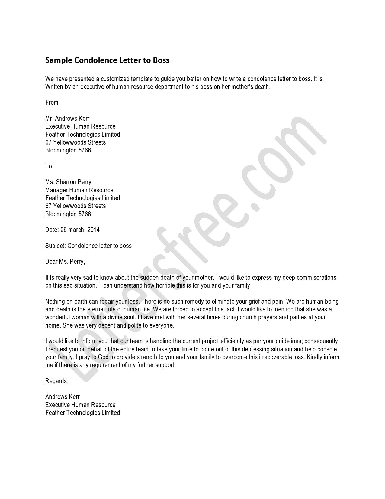 Grief Letter Template - You Can Read the Sample Letter for A Condolence Letter that You